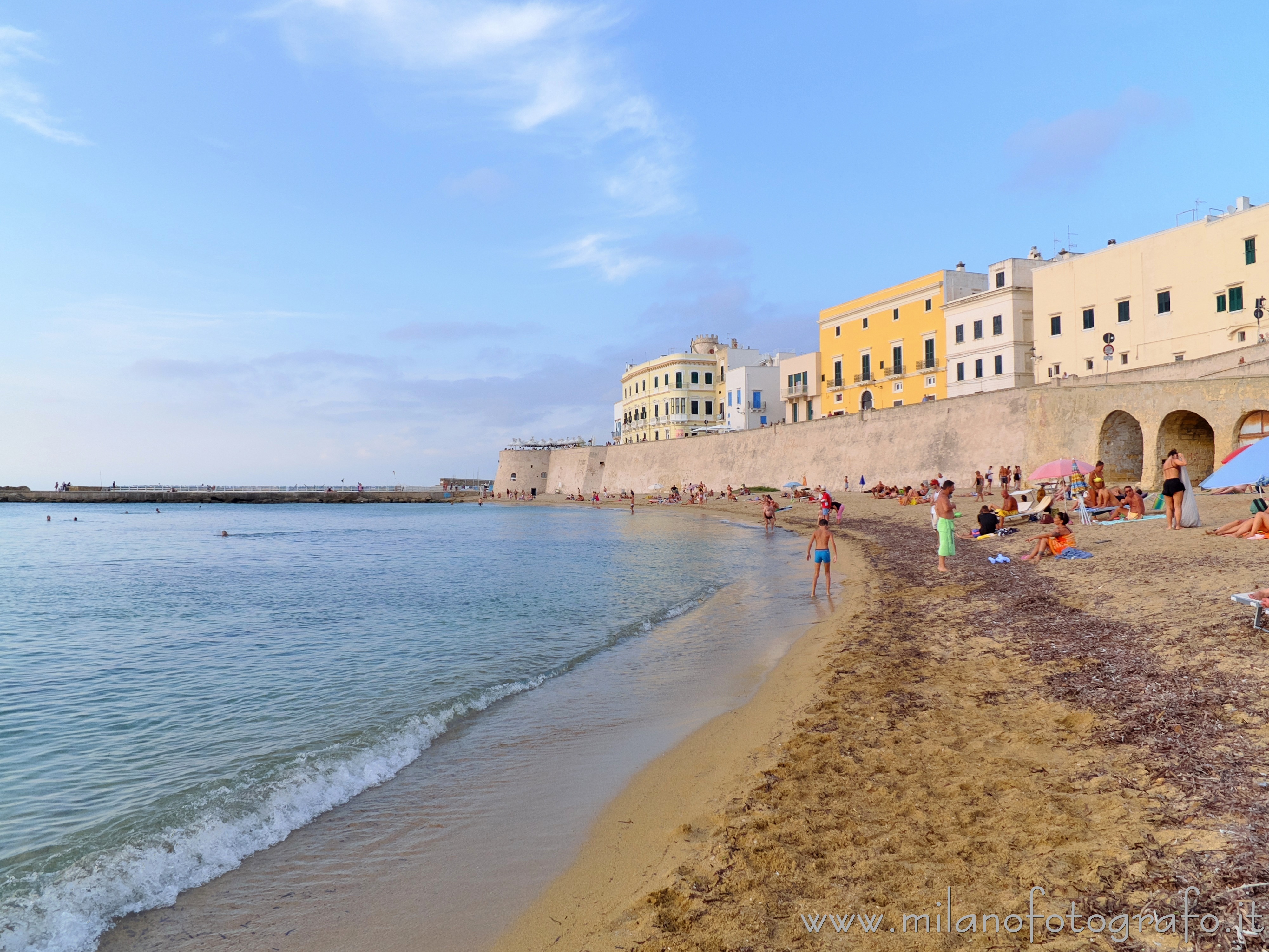 Gallipoli (Lecce, Italy) - The Puritate beach a late afternoon in late summer